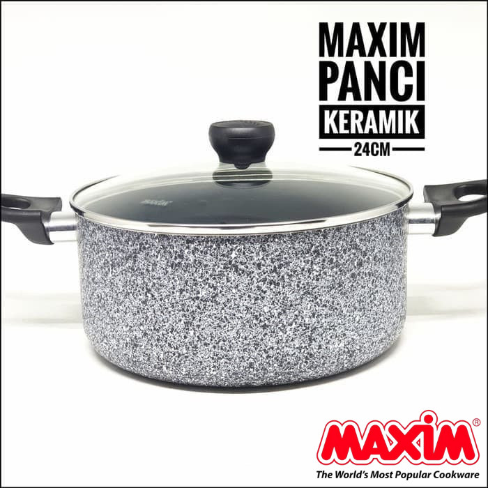Maspion Maxim Neostone Dutch Oven 24cm (Panci Keramik + Tutup Kaca)