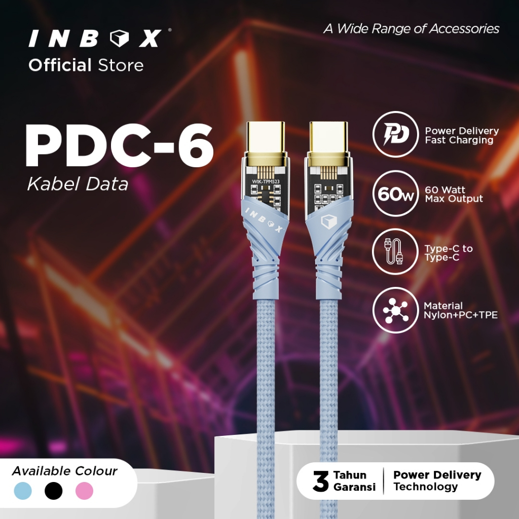 Inbox Kabel Data PDC-6 - Type C to Type C 60W