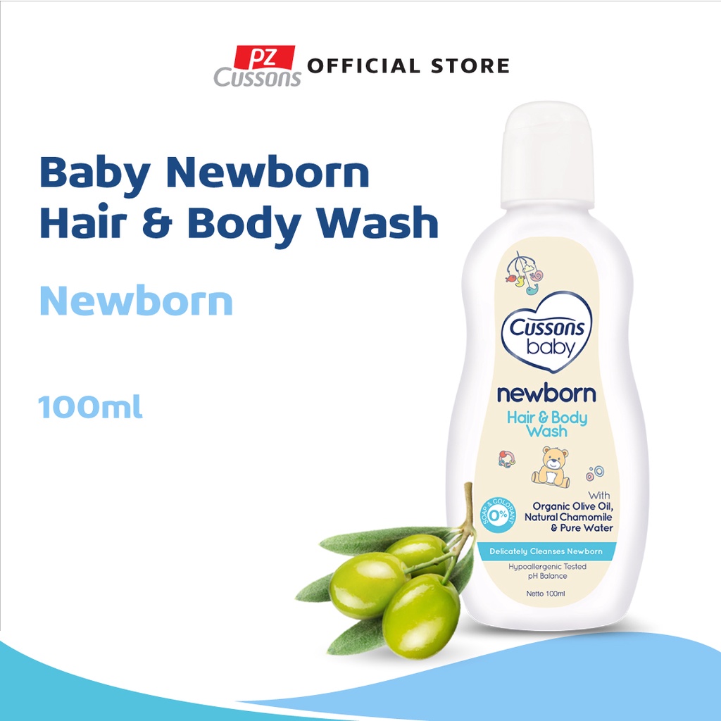 Cussons Baby Newborn Hair & Body Wash Botol 100ml