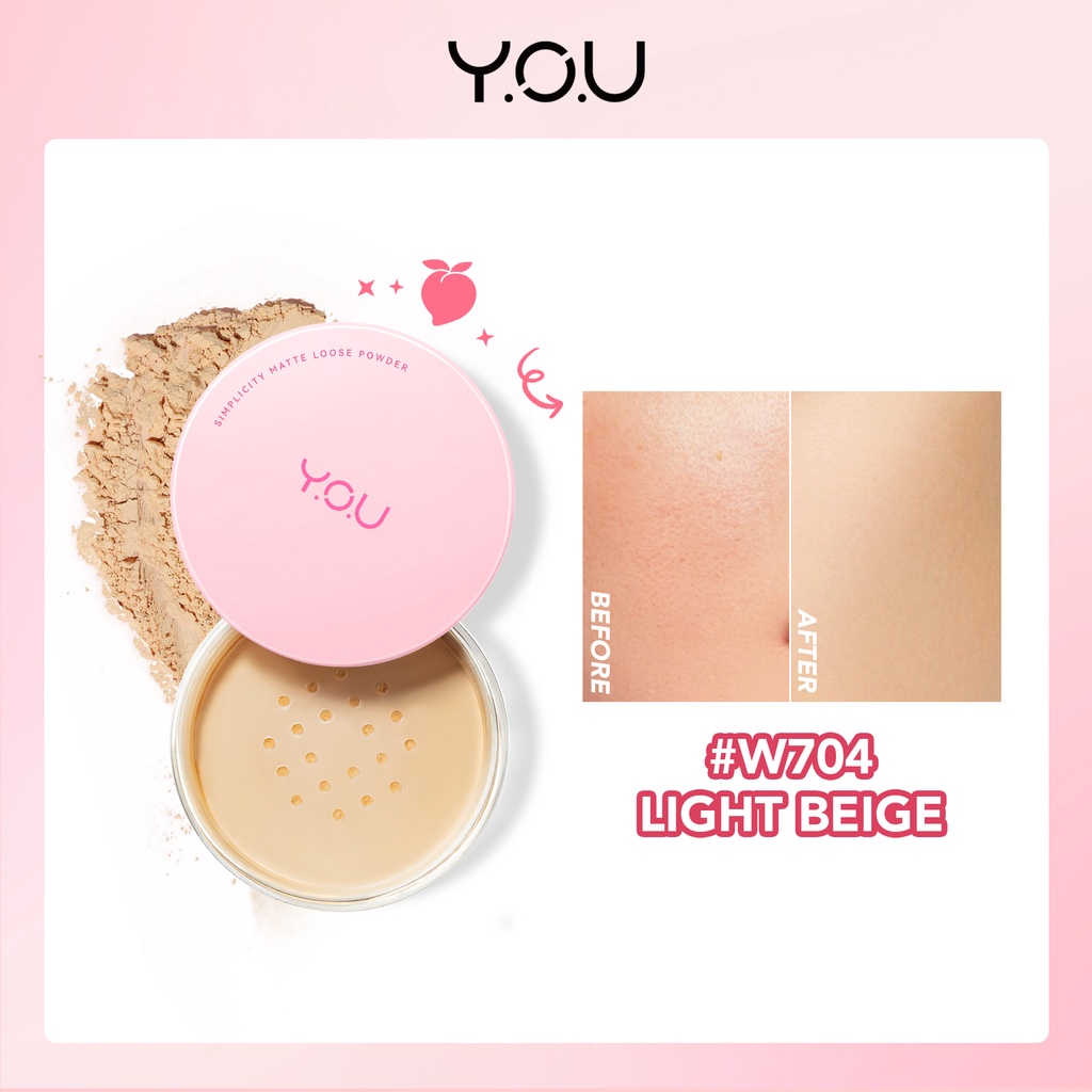 YOU Simplicity Matte Loose Powder W704 Light Beige