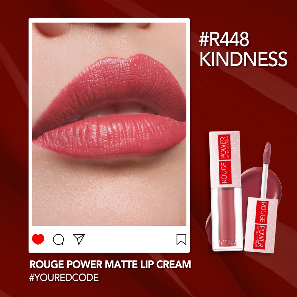 YOU Rouge Power Matte Lip Cream R448 Kindness
