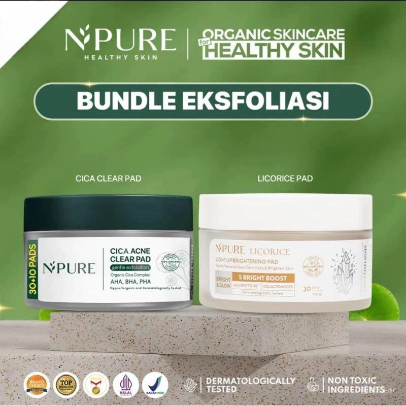Npure Clear Pad Jar Bundling - Cica Acne Clear Pad & Licorice Light Up Brightening Pad