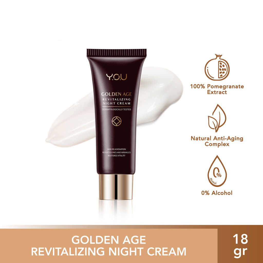 YOU Golden Age Revitalizing Night Cream 18gr (Kemasan Tube)