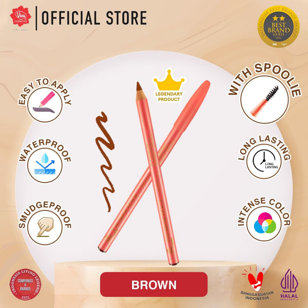 VIVA Pensil Alis Brown (Eyebrow Pencil)