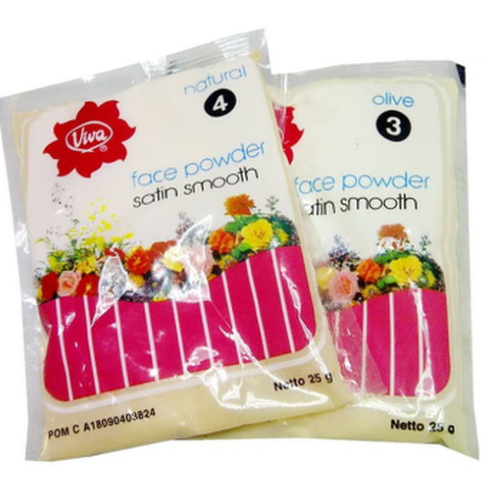 VIVA Bedak Zak 04 NATURAL - Sachet Besar 25gr (Face Powder Satin Smooth)
