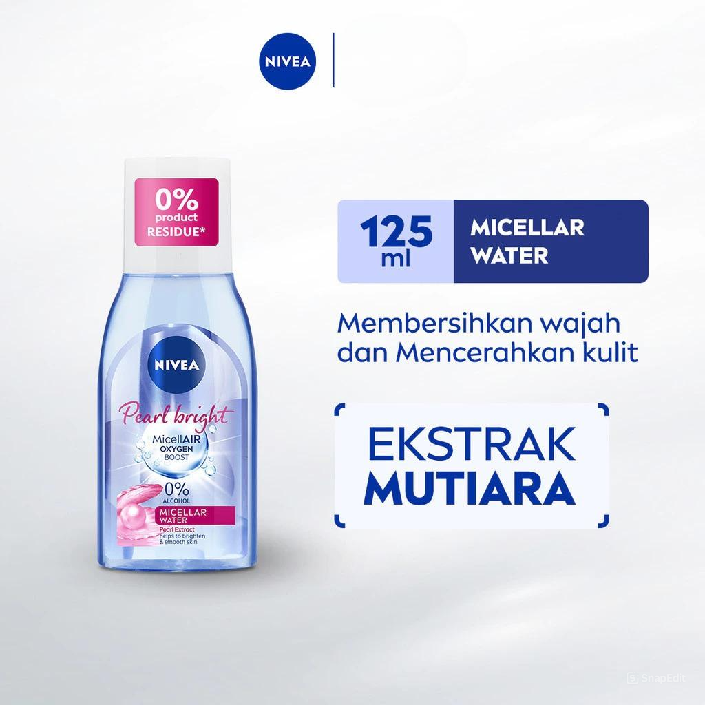 Nivea Micellar Water Micellair Oxygen Boost 125ml - Pearl Bright