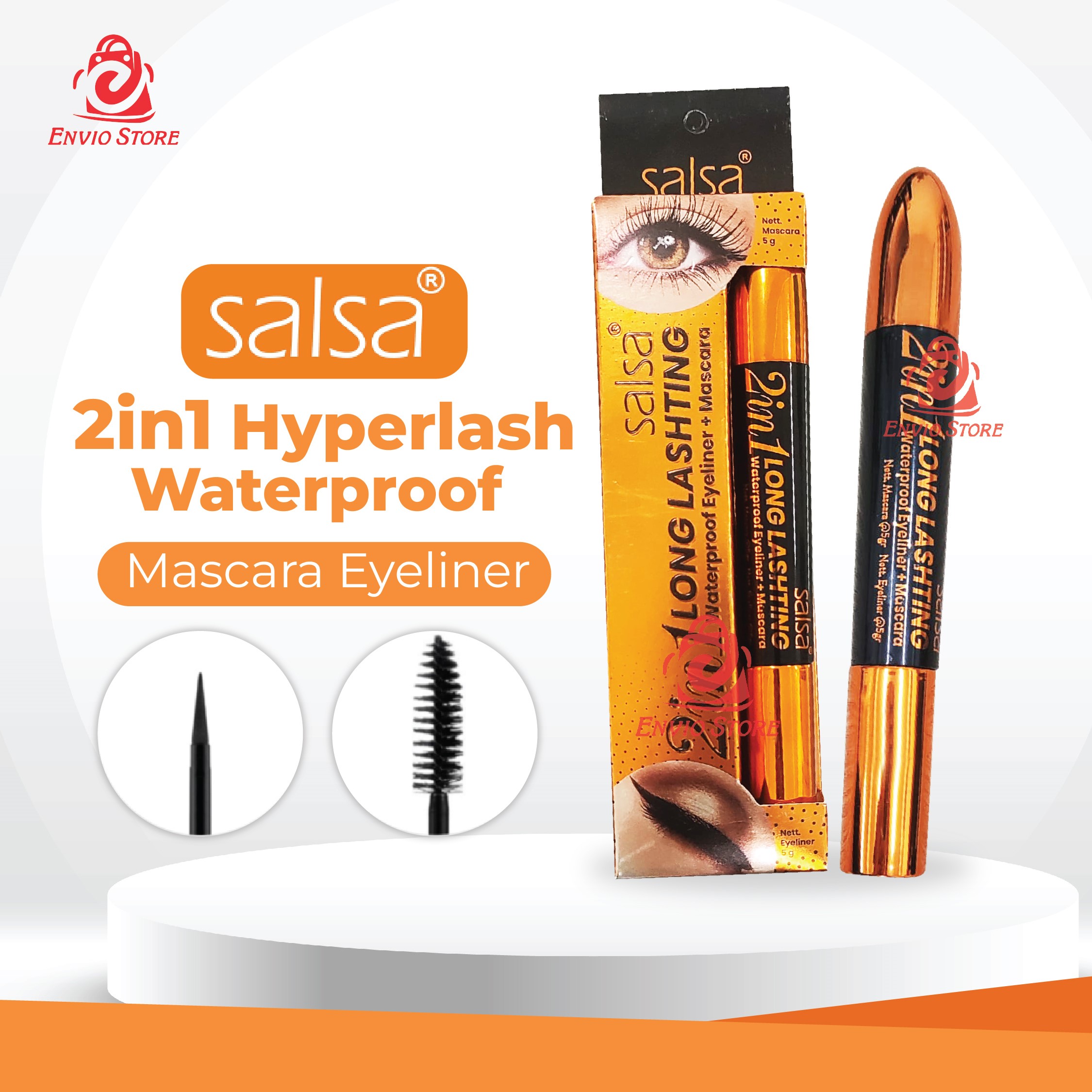 SALSA 2in1 Hyperlash Longlashting Mascara Eyeliner