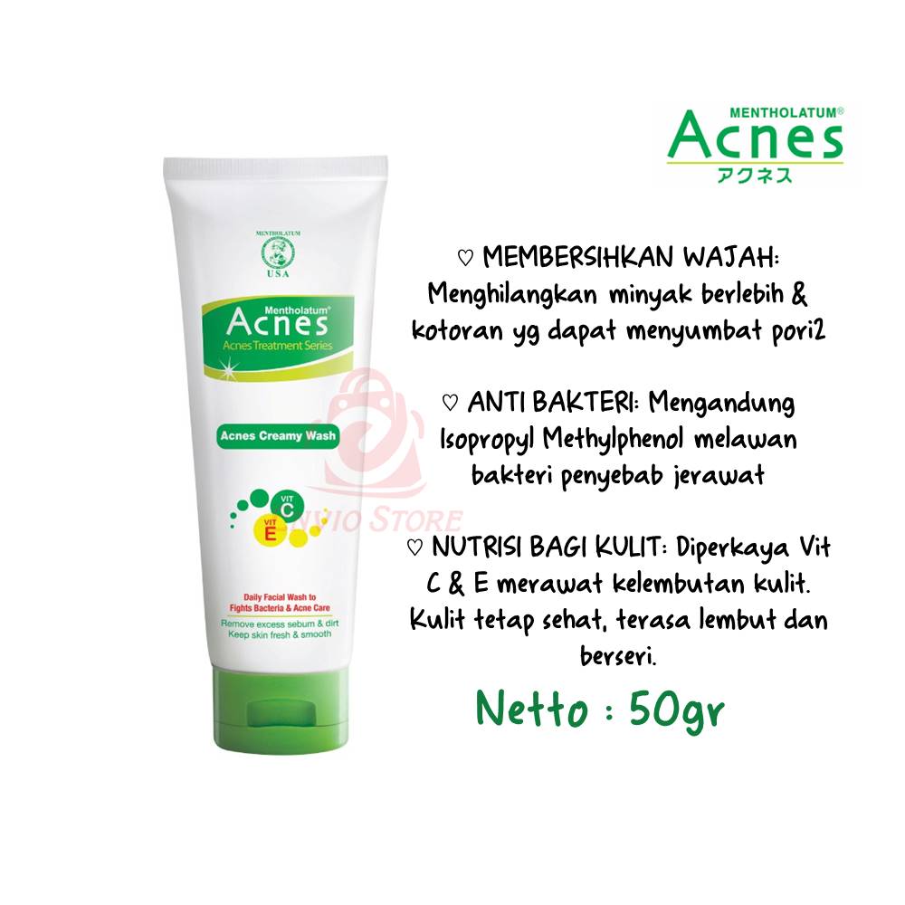 ACNES Creamy Wash 50gr (Face Wash)