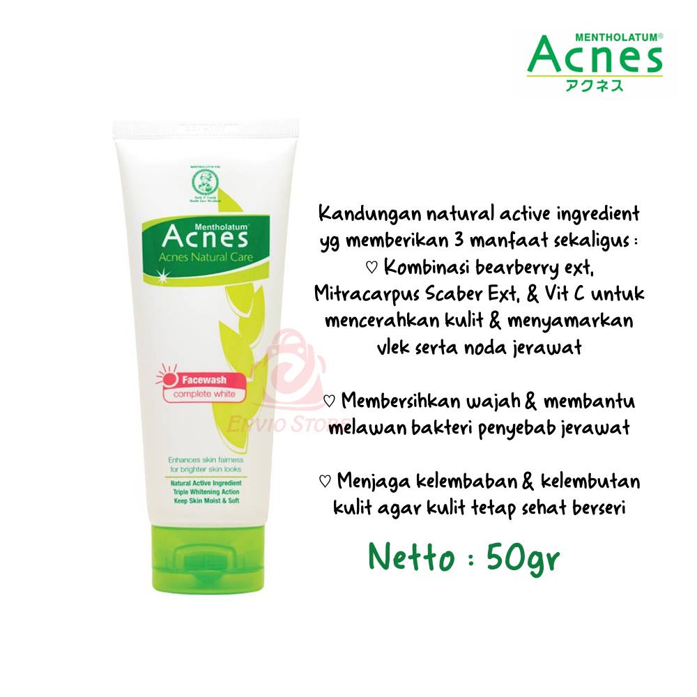 ACNES Complete White Face Wash 50gr