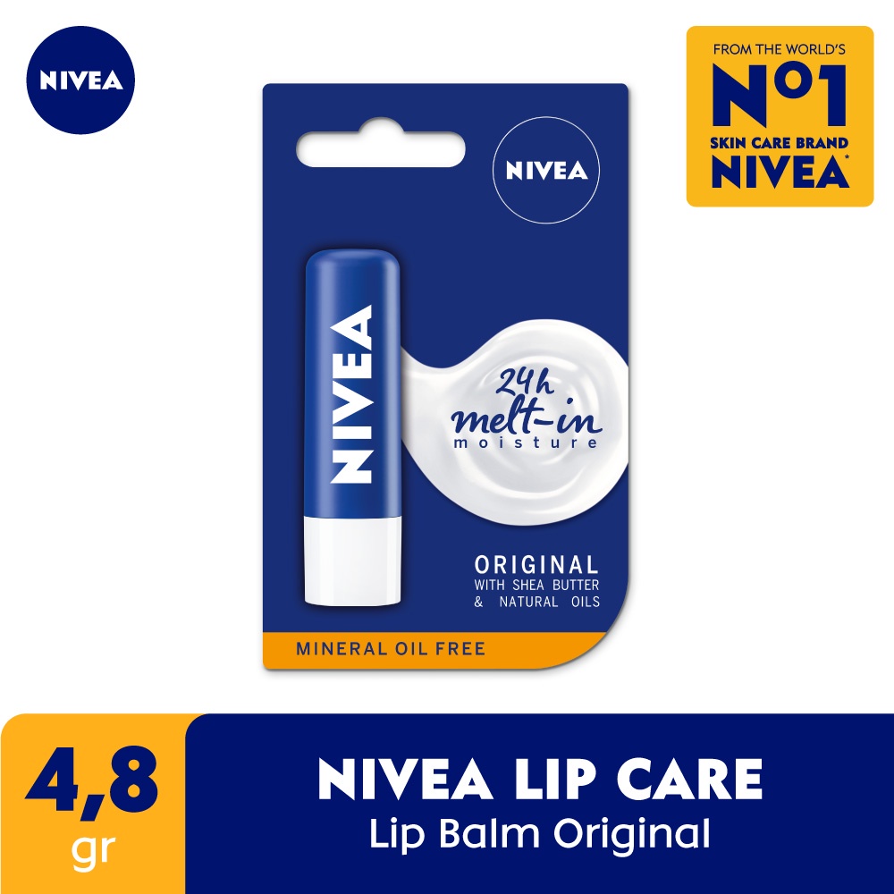 Nivea Caring Lip Balm - Original Care (Biru)