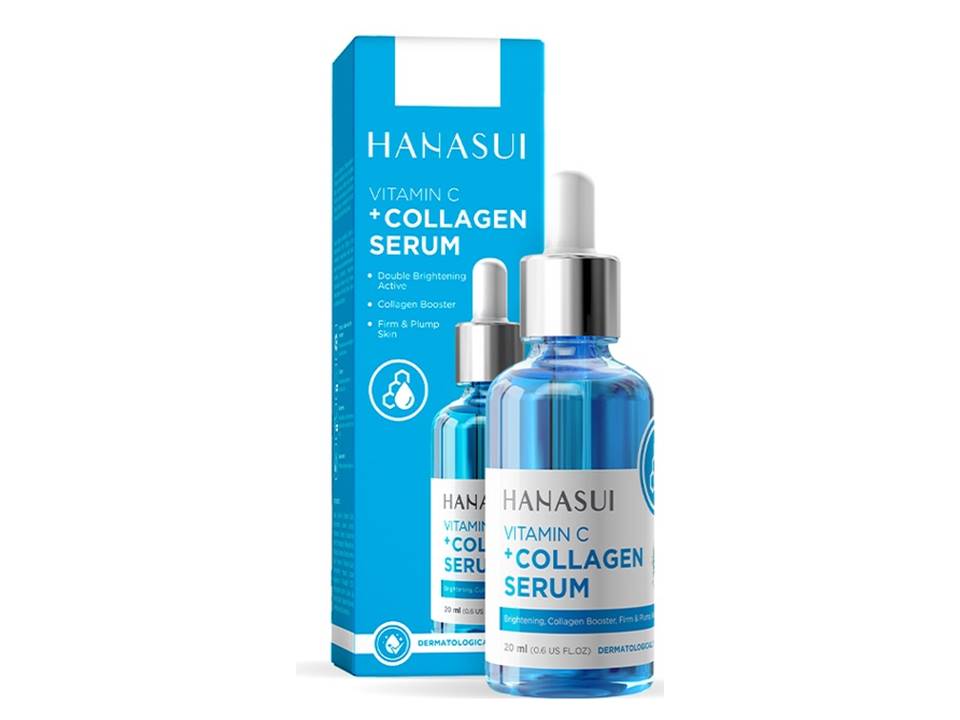 HANASUI Serum Vitamin C + Collagen 20ml Renew (Biru)