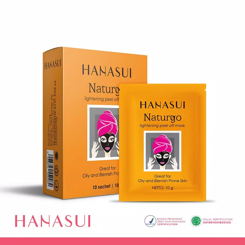 HANASUI Naturgo Black Peel Off Mask 10gr (Komedo)