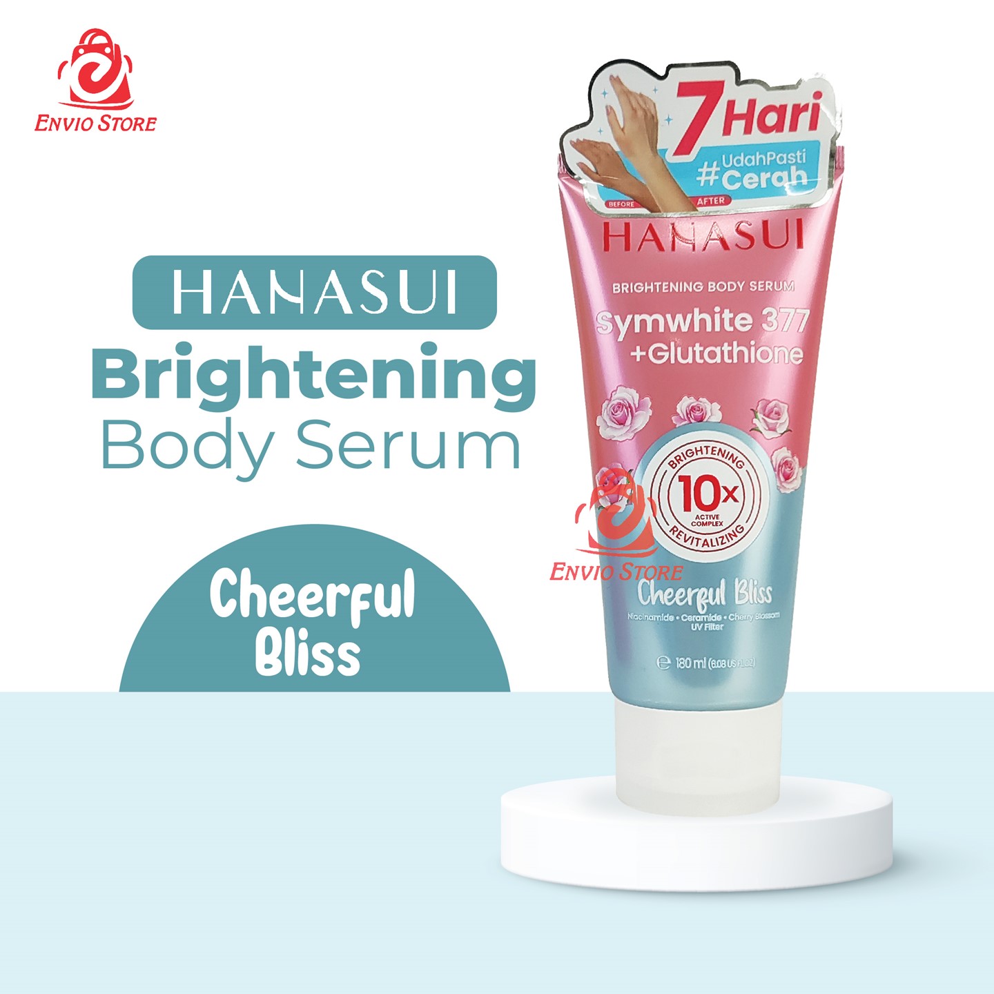 Hanasui Brightening Body Serum Symwhite 377 180ml - Cheerful Bliss
