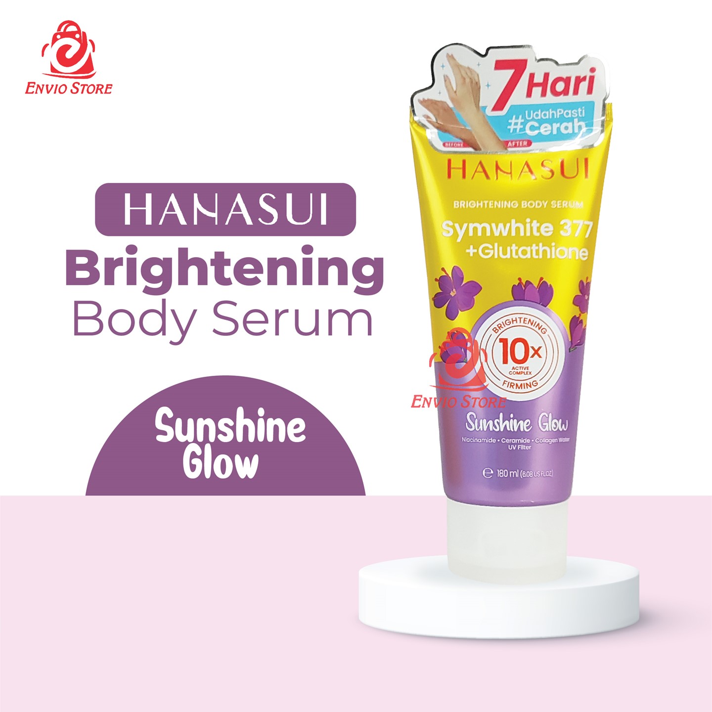 Hanasui Brightening Body Serum Symwhite 377 180ml - Sunshine Glow