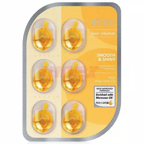 ELLIPS Hair Vitamin Kuning - Smooth & Shiny (6 Capsules)