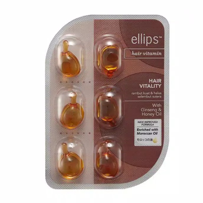 ELLIPS Hair Vitamin Coklat - Hair Vitality (6 Capsules)