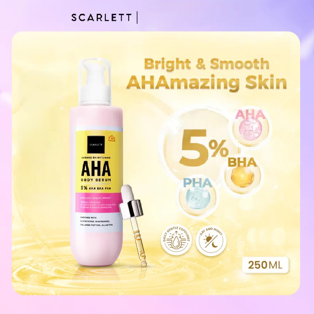 SCARLETT Intense Brightening AHA Body Serum 250ml