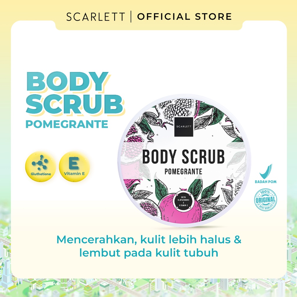 SCARLETT Body Scrub Pomegranate
