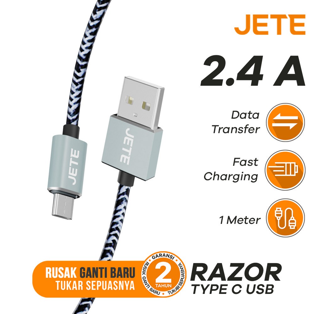 JETE Kabel Razors Type C 2.4A