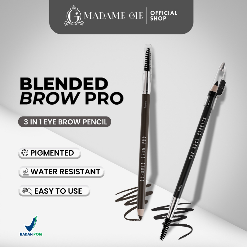 Madame Gie Blended Brow Pro 1.2gr  (Pensil Alis) - Brown