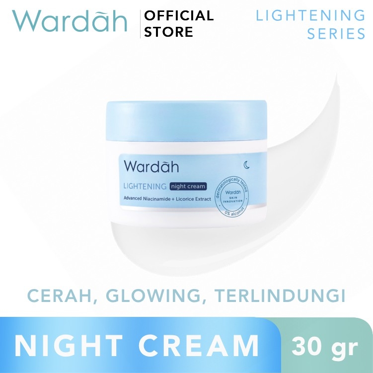 Wardah Lightening Night Cream Advanced Niacinamide 30gr