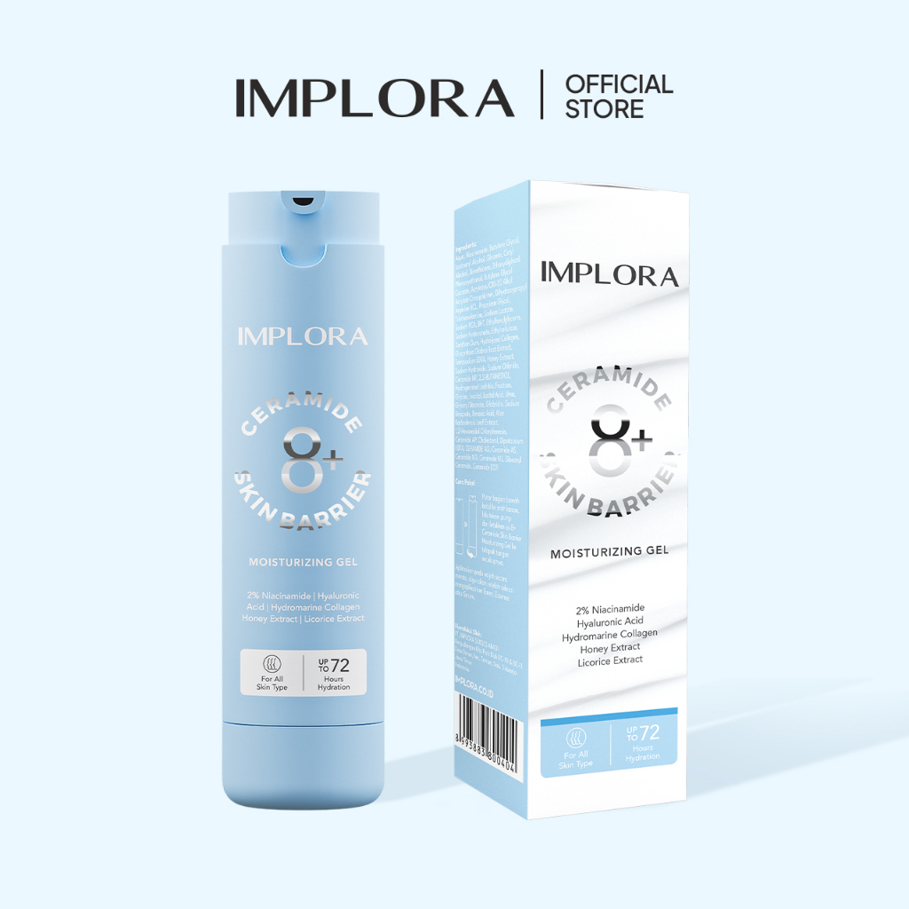 Implora 8+ Ceramide Skin Barrier Moisturizing Gel FULL SIZE 50ml