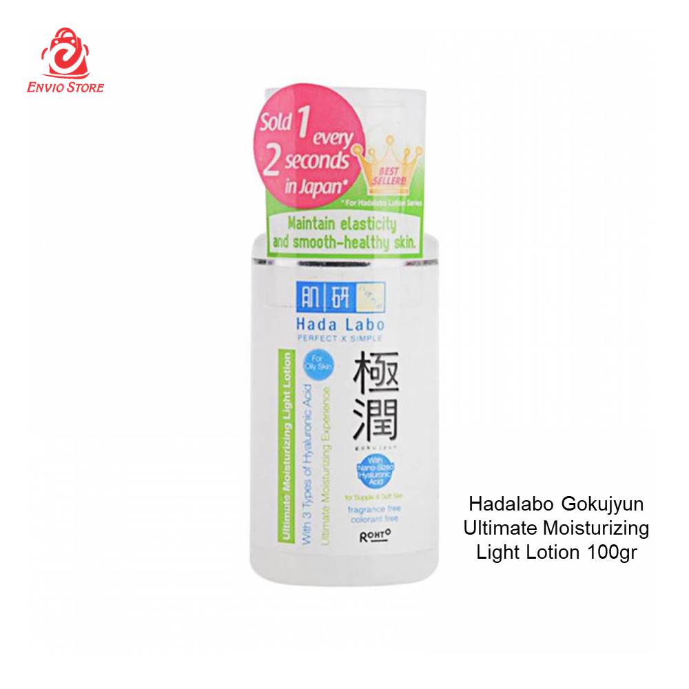 Hadalabo Gokujyun Ultimate Moisturizing Light Lotion (Hijau)