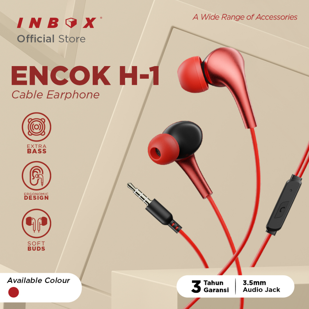 Inbox Earphone Encok H-1 Extra Bass