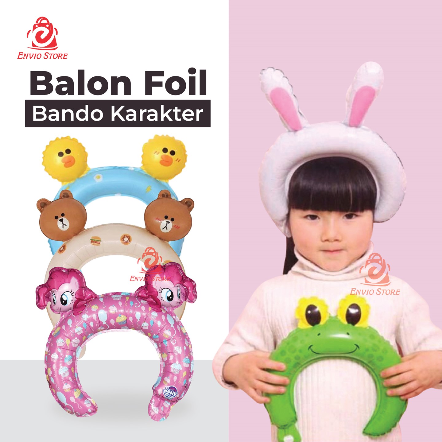 Balon Foil Bando Karakter