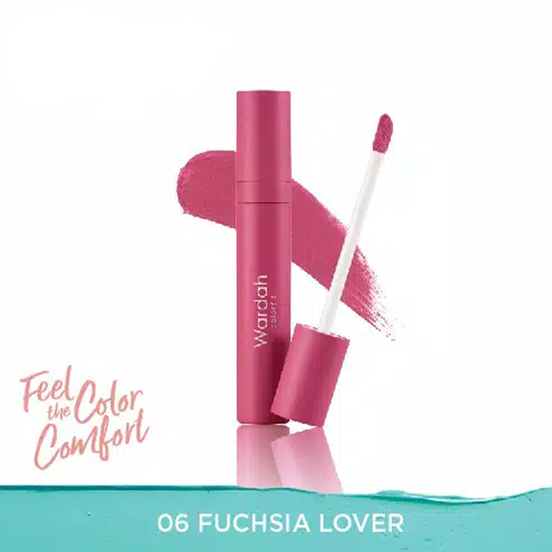 Wardah Colorfit Velvet Matte Lip Mousse 06 Fuchsia Lover