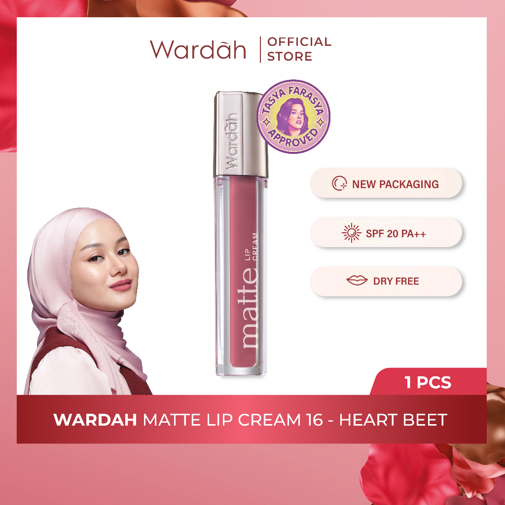 Wardah Exclusive Matte Lip Cream 16 Heartbeet *