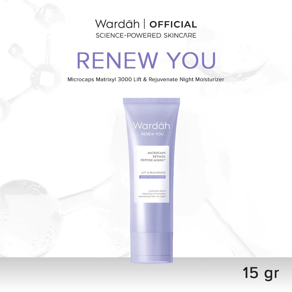 Wardah Renew You Retinol Microcaps Matrixyl 3000 Night Moisturizer 15gr
