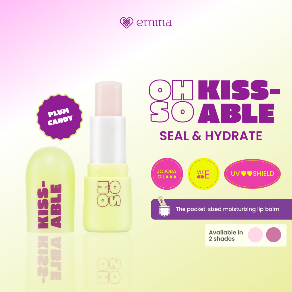 Emina Oh So Kissable Tinted Balm Stick Plum Candy