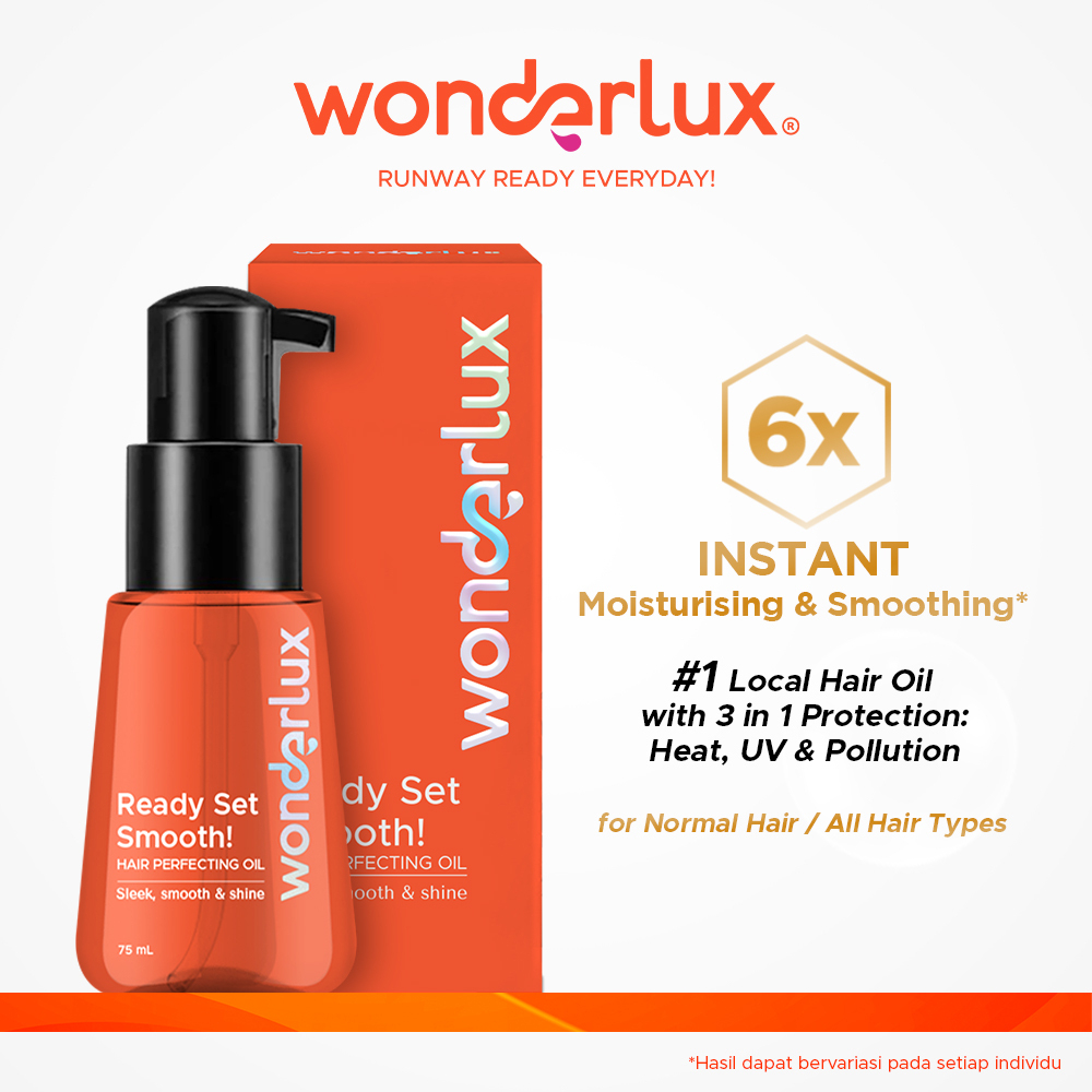 Wonderlux - Ready Set Smooth! Hair Perfecting Oil 75ml (For Normal, Sleek, Smooth, & Shine Hair)