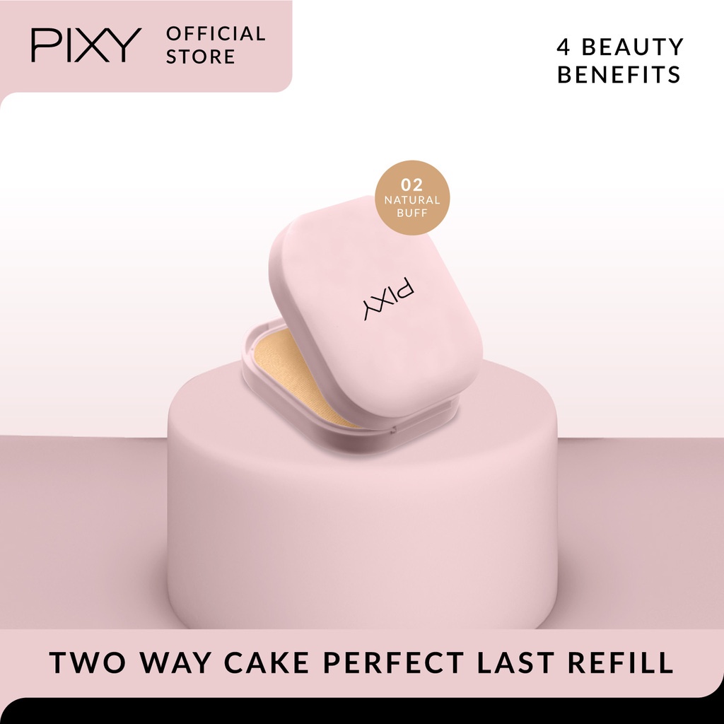 Pixy UV Whitening 4 Beauty Benefits TWC Perfect Last REFILL - 02 Natural Buff