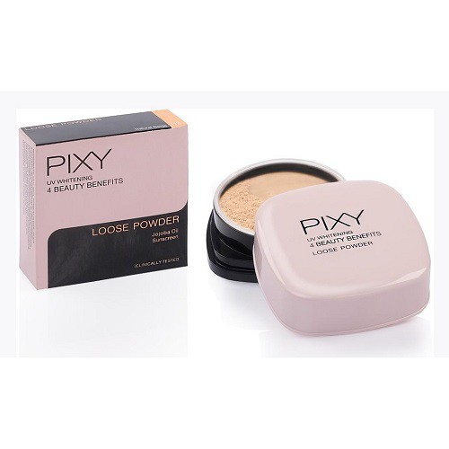 Pixy UV Whitening 4 Beauty Benefits Loose Powder SPF15 01 Ivory