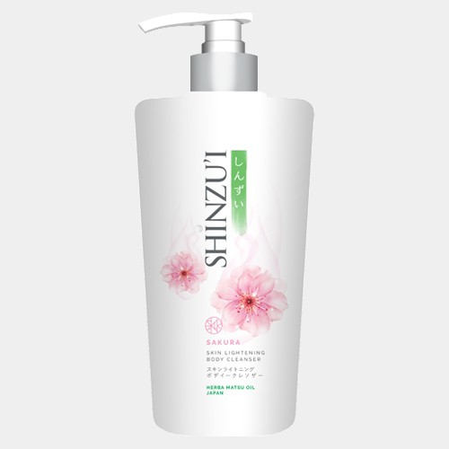 Shinzui Sabun Cair Pump 480ml Sakura (Body Cleanser)