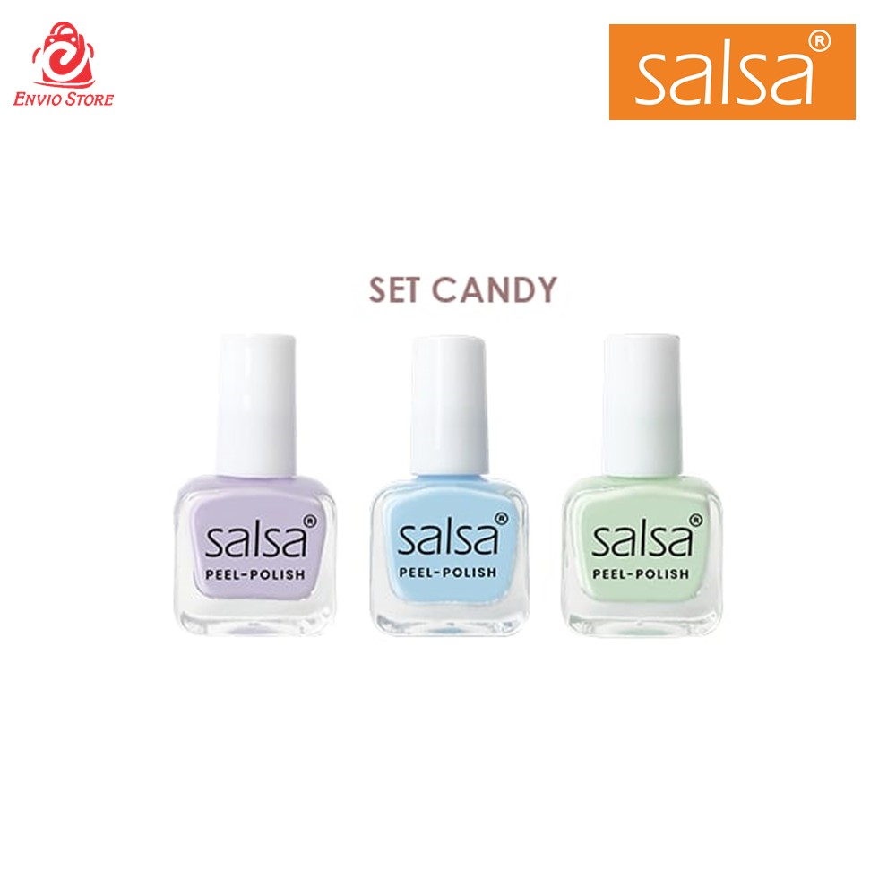 SALSA Kutek Peel Polish CANDY ecer (Nail Polish Peel Off)