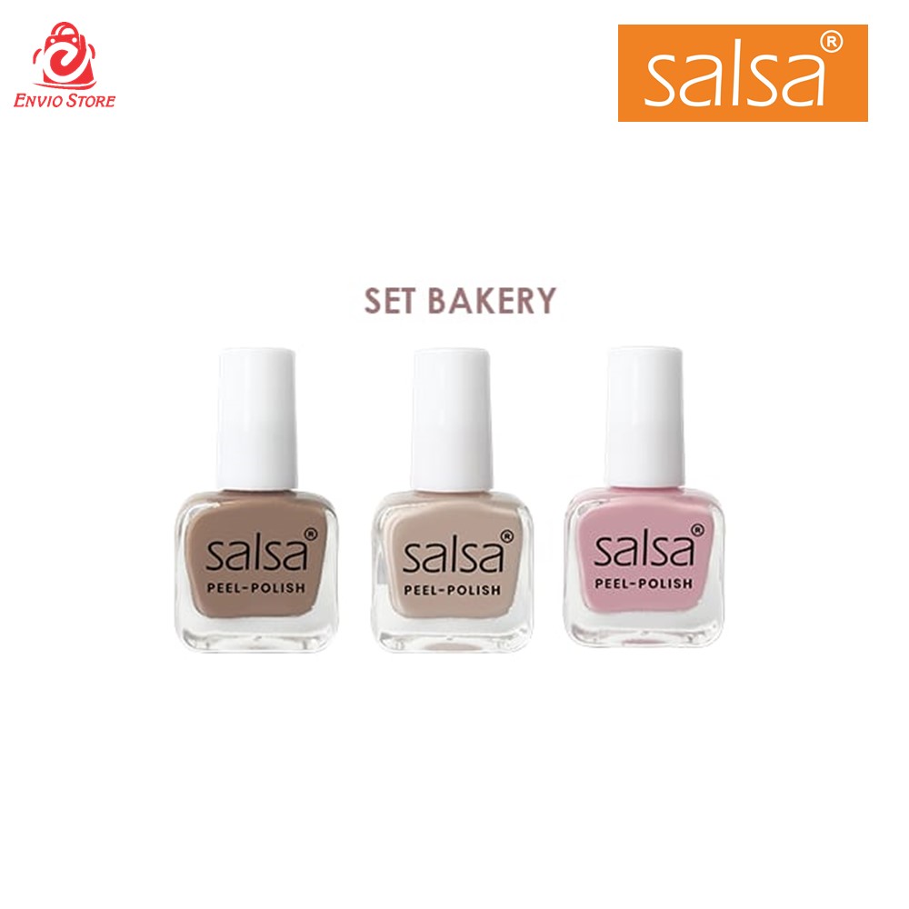 SALSA Kutek Peel Polish BAKERY ecer (Nail Polish Peel Off)