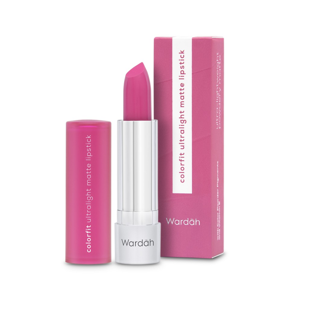 Wardah Colorfit Ultralight Matte Lipstick 06 Punch Fuchsia