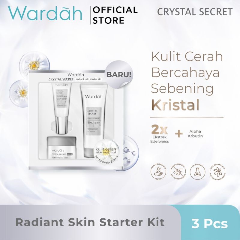 Wardah Crystal Secret Radiant Skin Mini Starter Kit *