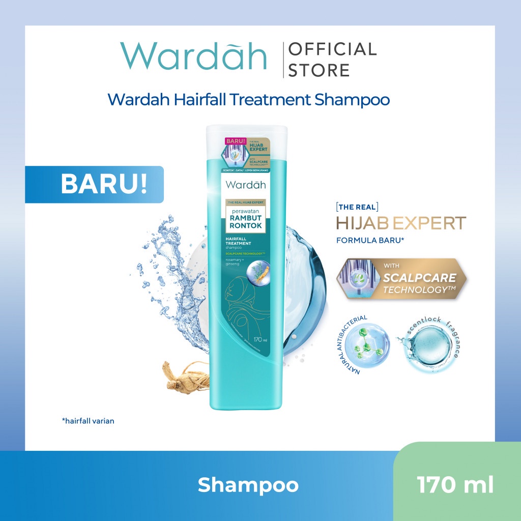 Wardah Shampoo Hairfall Treatment 160ml