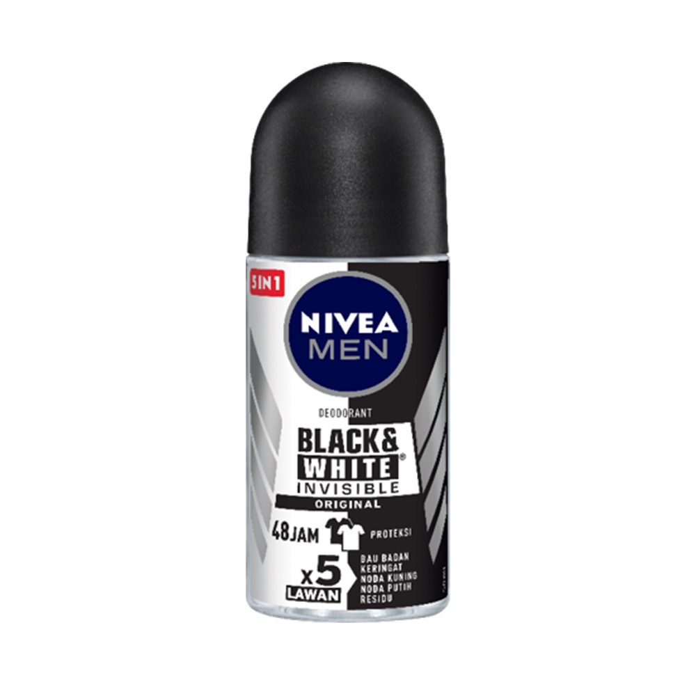Nivea MEN Deodorant Roll On 50ml - Black & White
