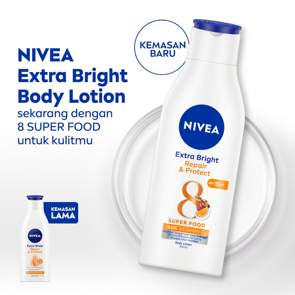 Nivea Body Lotion Extra White 190ml - Repair & Protect SPF15