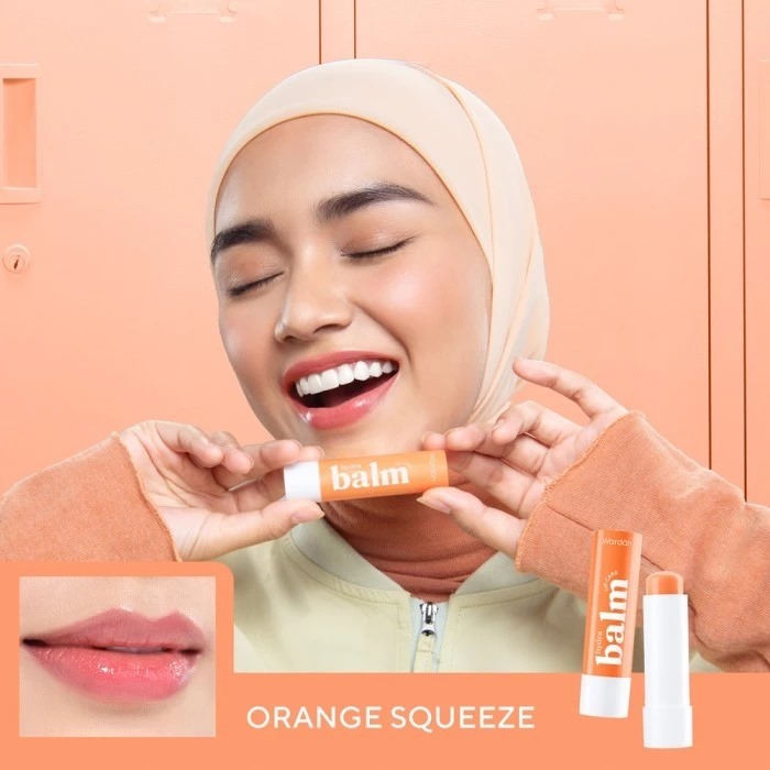Wardah Hydrabalm Lip Care SPF15 4gr - Orange Squeeze