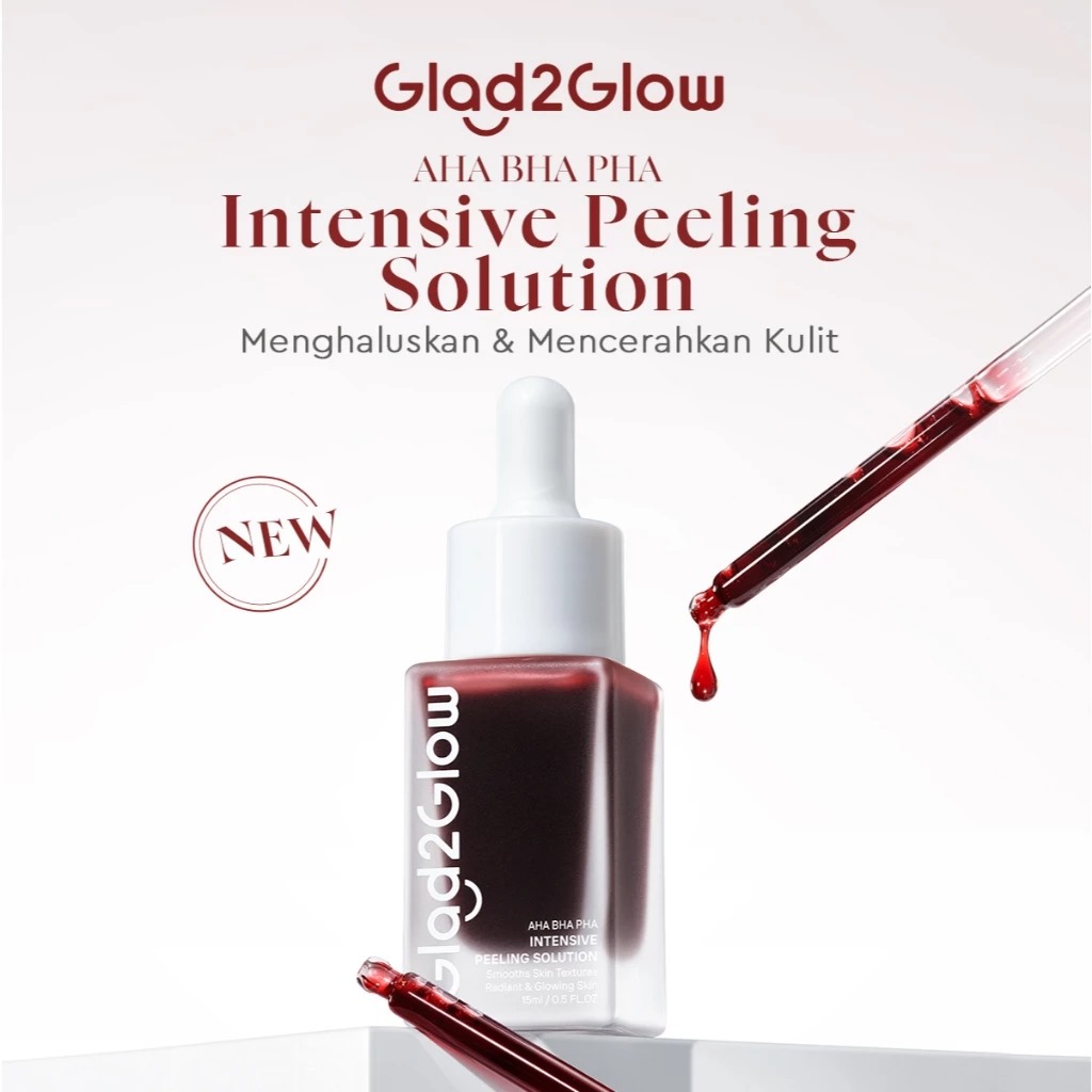 Glad 2 Glow Serum - AHA BHA PHA Intensive Peeling Solution 15ml