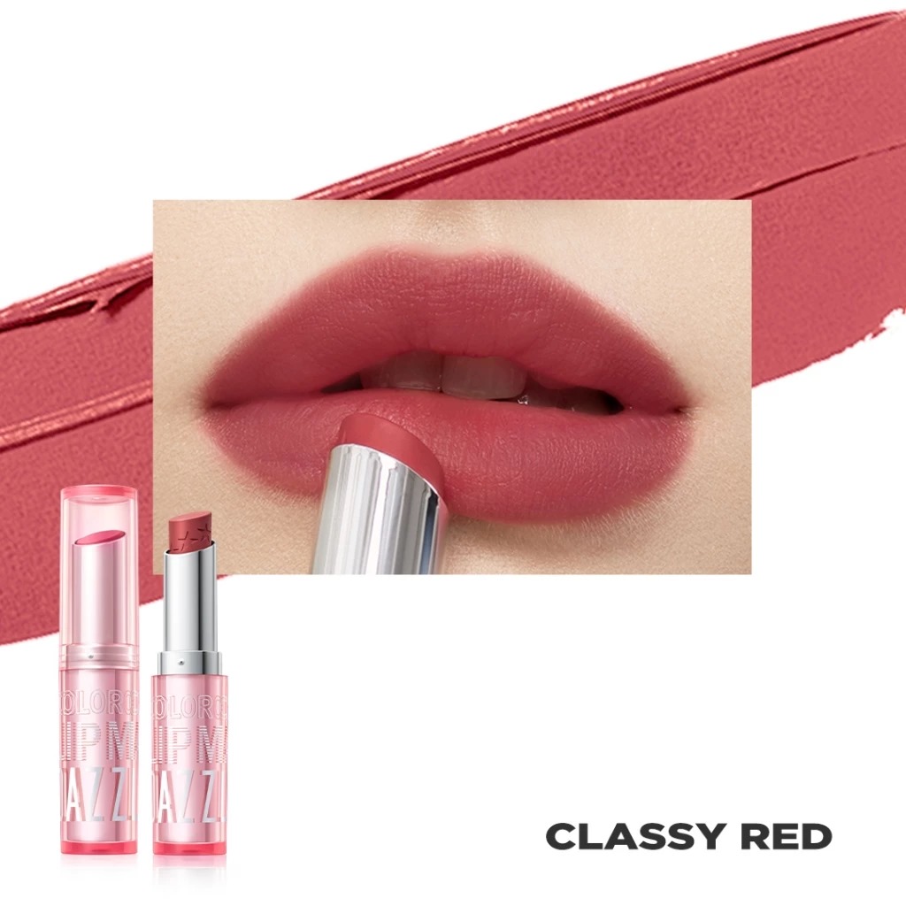 Dazzle Me Color Chrome Lip Matte 3.6gr - R03 Classy Red
