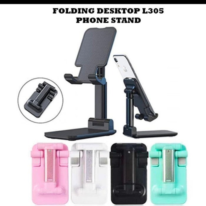 Folding Desktop Phone Stand - Holder Lipat HP Smartphone