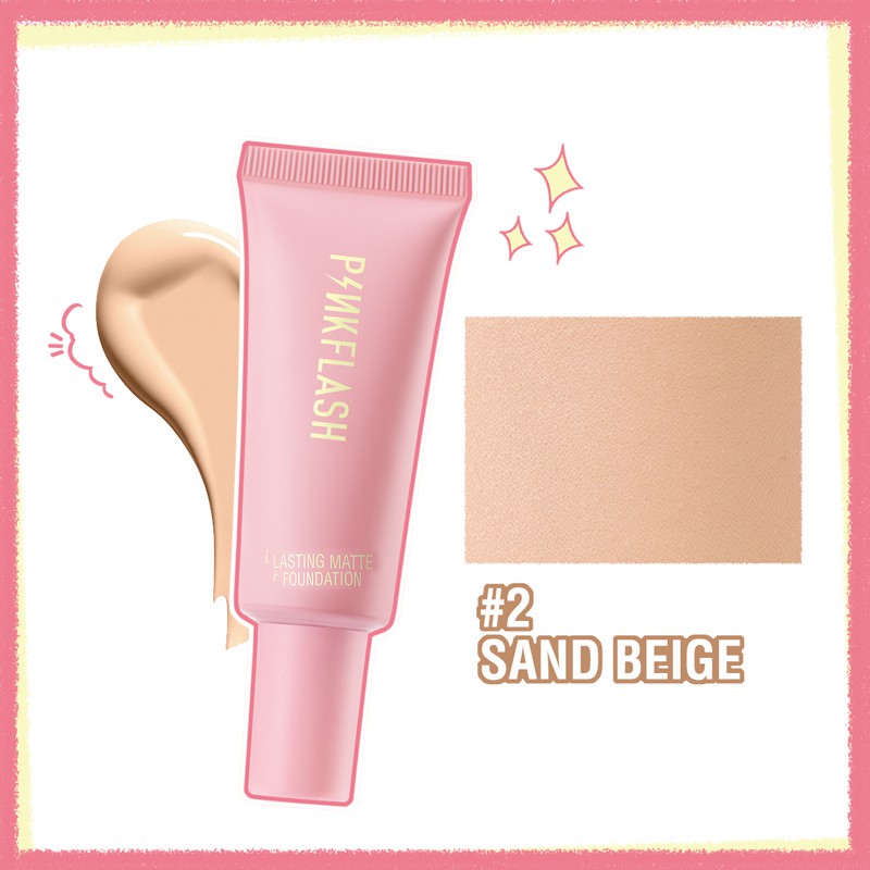 Pinkflash Lasting Matte Foundation #2 Sand Beige