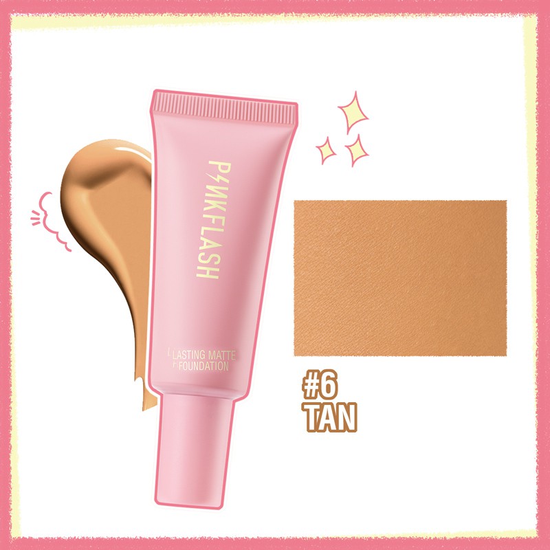 Pinkflash Lasting Matte Foundation #6 Tan